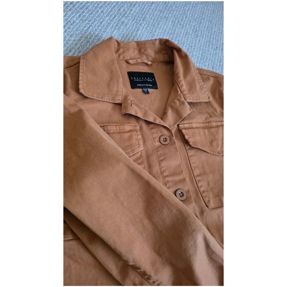Sanctuary Women Brown Utility Field Jacket XJ9020A032 Ginger Size L